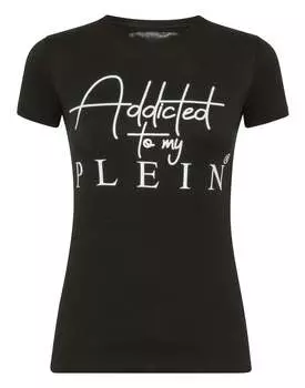 Футболка с круглым вырезом SS Statement PHILIPP PLEIN, черный