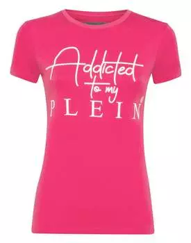 Футболка с круглым вырезом SS Statement PHILIPP PLEIN, розовый/розовый