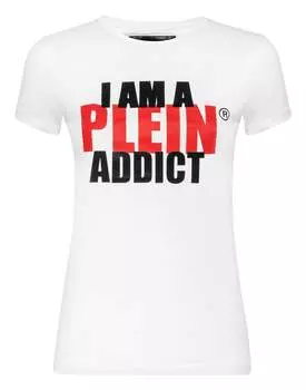 Футболка с круглым вырезом SS Statement PHILIPP PLEIN, белый