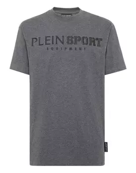 Футболка с круглым вырезом SS Statement Plein Sport, серый