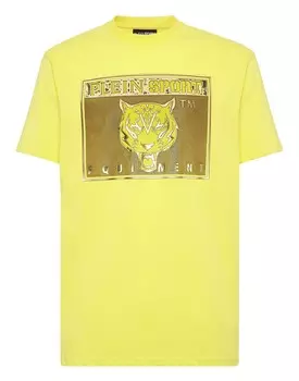 Футболка с круглым вырезом SS Statement Plein Sport, желтый