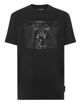 Футболка с круглым вырезом SS Statement Plein Sport, цвет Black / Black