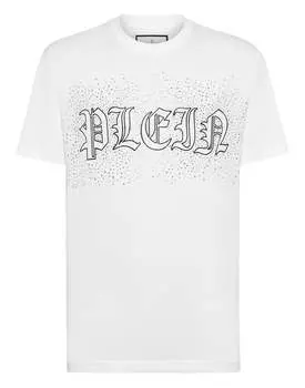 Футболка с круглым вырезом SS Stones PHILIPP PLEIN, белый