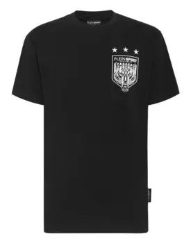 Футболка с круглым вырезом SS Tiger Crest Edition Plein Sport, черный