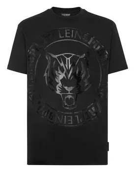 Футболка с круглым вырезом SS Tiger Plein Sport, цвет Black / Black
