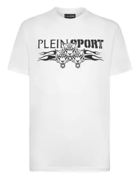 Футболка с круглым вырезом SS Tiger Plein Sport, цвет White / Black