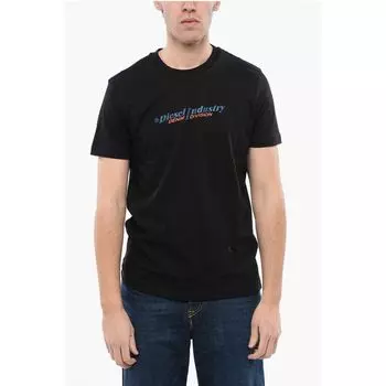 Футболка с круглым вырезом T-DIEGOR NEW INDUSTRIES из хлопка с тиснением Diesel, Black