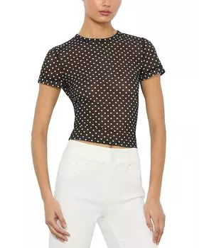 Футболка с круглым вырезом Tess Alice and Olivia, черный