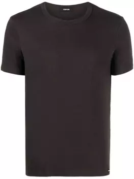 Футболка с круглым вырезом TOM FORD, коричневый