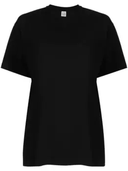 Футболка с круглым вырезом TOTEME, черный
