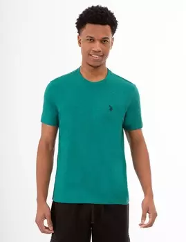 Футболка с круглым вырезом U.S. Polo Assn., бирюзовый