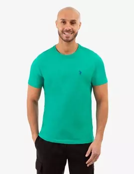 Футболка с круглым вырезом U.S. Polo Assn., темно-зеленый