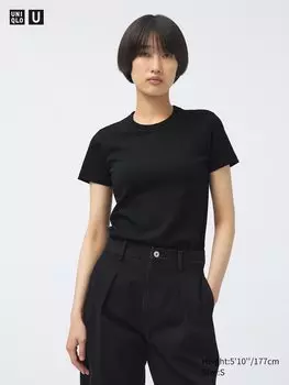 Футболка с круглым вырезом Uniqlo, цвет 09 черный