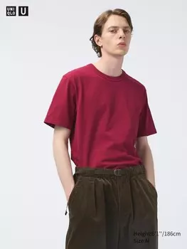 Футболка с круглым вырезом Uniqlo, цвет 17 красный
