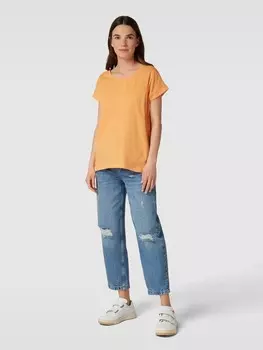 футболка с круглым вырезом Vila, абрикос