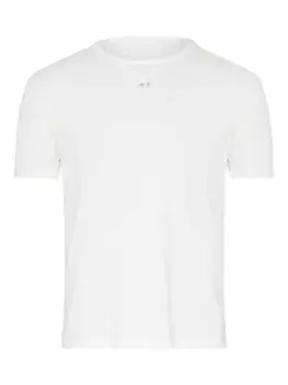 Футболка с круглым вырезом в рубчик MAISON MARGIELA, белый