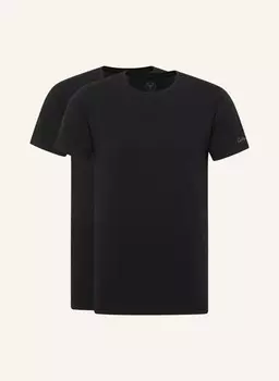 Футболка с круглым вырезом, в упаковке 2 шт. cavallaro Carlo Colucci, черный