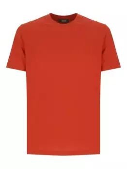 Футболка с круглым вырезом Zanone, красный
