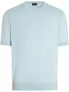 Футболка с круглым вырезом Zegna, синий
