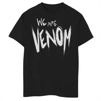 Футболка с крупным текстом и рисунком Marvel We Are Venom для мальчиков 8–20 лет Marvel