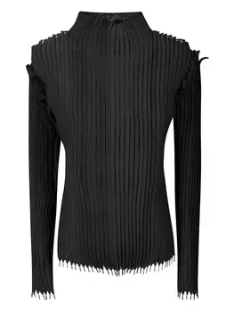 Футболка с кружевом INSTITUTION, черный