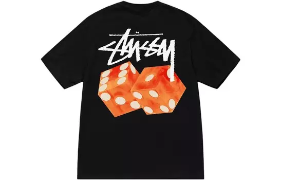 Футболка с кубиками Stussy, цвет Dodger Blue