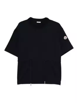 Футболка с кулиской MONCLER, синий