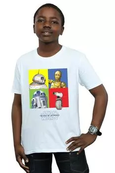 Футболка с квадратами дроидов «Звездные войны: Скайуокер. Восхождение» Star Wars, белый