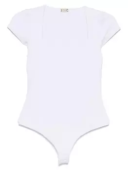 Футболка с квадратным вырезом Free People, белый