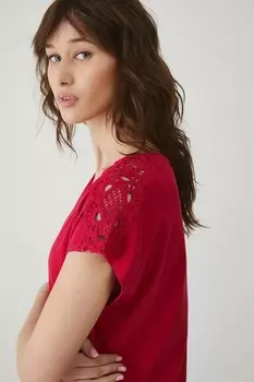 Футболка с льном Medicine, красный