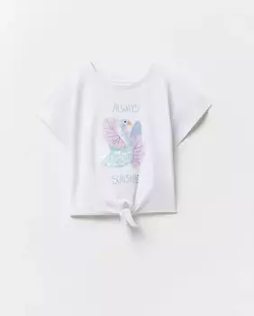 Футболка с лебедем Sfera, белый