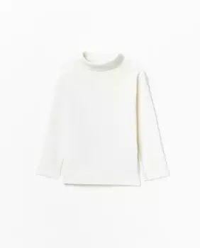 Футболка с лебединым вырезом Sfera, белый