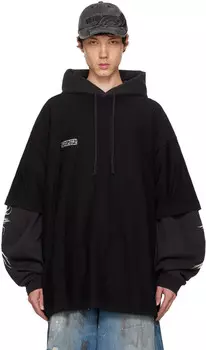 Футболка с лейблом Inside Out VETEMENTS, черный