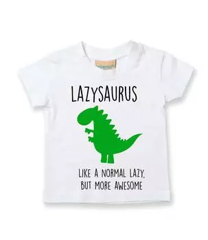 Футболка с ленивым динозавром 60 SECOND MAKEOVER, белый