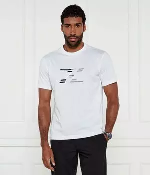 Футболка с лентой hj Regular fit Boss Green, белый