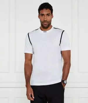 Футболка с лентой Regular fit Boss Green, белый