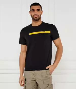 Футболка с лентой Regular fit Parajumpers, черный