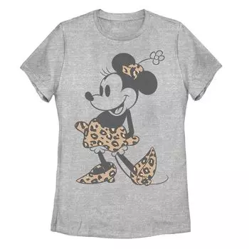 Футболка с леопардовым принтом Disney's Disney's Minnie Mouse для юниоров Licensed Character