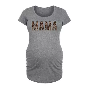 Футболка с леопардовым принтом для беременных Mama Licensed Character, серый