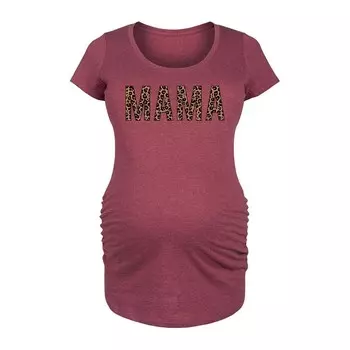 Футболка с леопардовым принтом для беременных Mama Licensed Character, цвет Wine