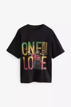 Футболка с лицензией Боба Марли One Love (3–16 лет) Next, мультиколор