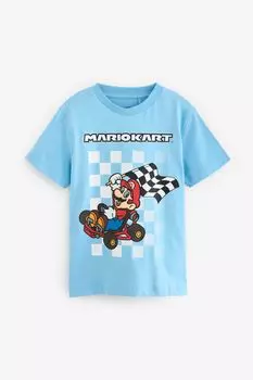 Футболка с лицензией mariokart (от 3 до 16 лет) Next, синий
