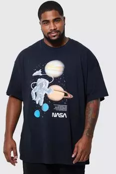 футболка с лицензией наса Boohoo, черный