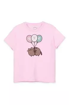Футболка с лицензией Pusheen Girls Vanilla Underground, розовый