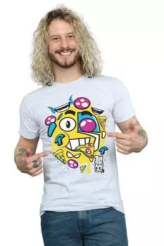 Футболка с лицом «Юные титаны Go Pizza» DC Comics, серый