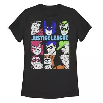 Футболка с лицом в стиле ретро для юниоров DC Comics «Лига Справедливости» Licensed Character