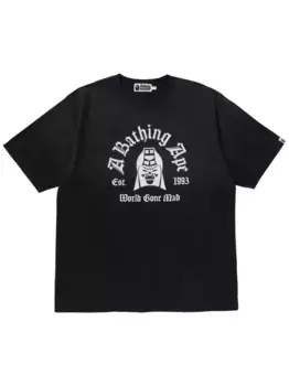 Футболка с логотипом A BATHING APE, черный