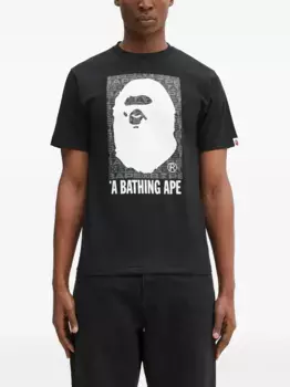 Футболка с логотипом A BATHING APE, черный