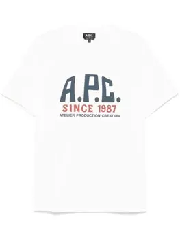 Футболка с логотипом A.P.C., белый