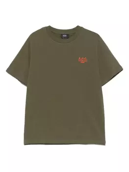 Футболка с логотипом A.P.C., зеленый